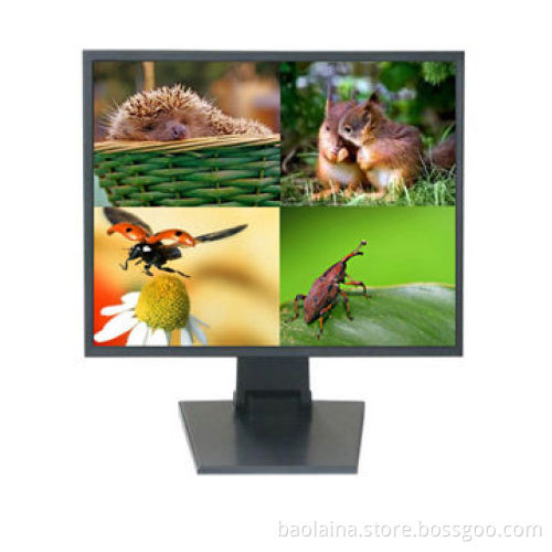 CCTV Monitor with integrated quad 19-inch LCD Monitor BNC*4 input and 1280*1024 resolution Metal